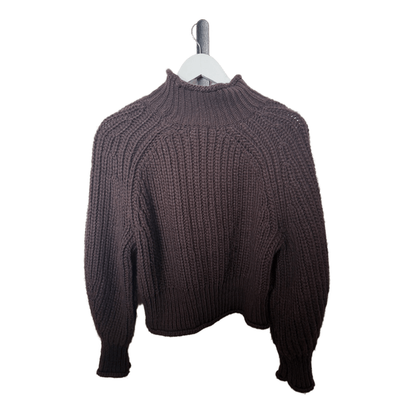 H&M brown knit sweater