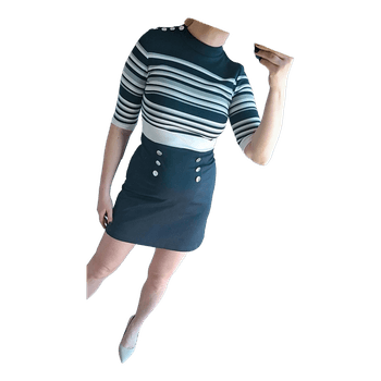 Orsay navy striped dress