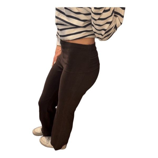 Brown flared leggings