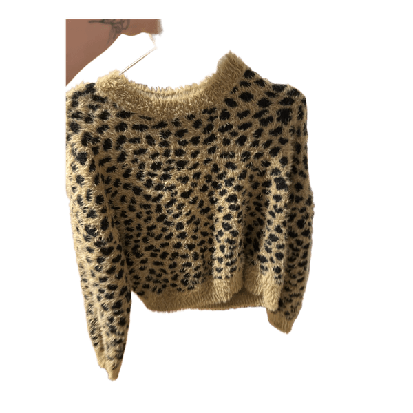 Stradivarius leopard print sweater