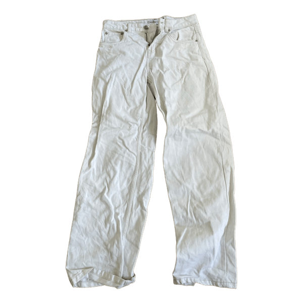 Hvide wide leg jeans