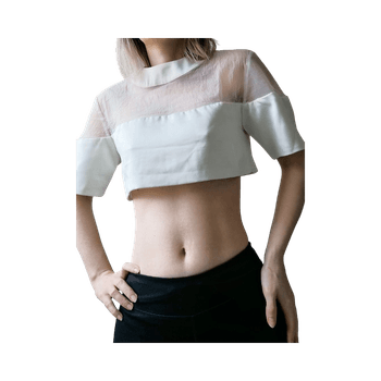 Valkoinen croptop (S)