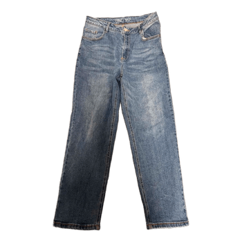 Mėlyni džinsai mom fit