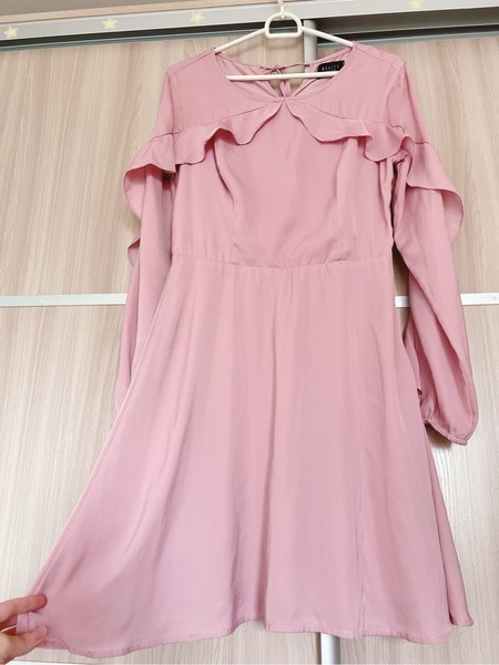 Mohito pink ruffle dress