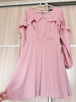 Mohito pink ruffle dress