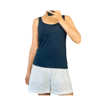 Uniqlo Airism Black tank top with bra 
