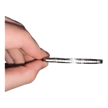 Silver crystal bangle