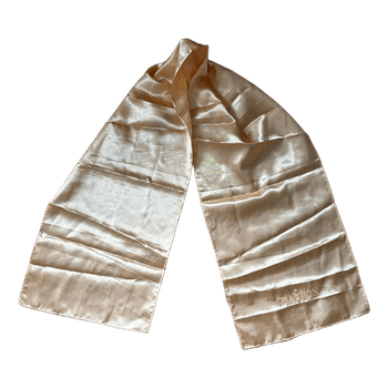 Champagne satin scarf