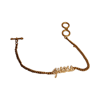 Gold guess bracelet
