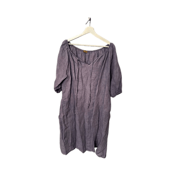 Light purple linen dress