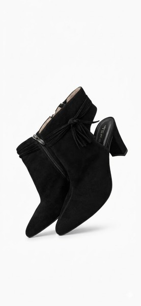 Black Tamaris suede ankle boots