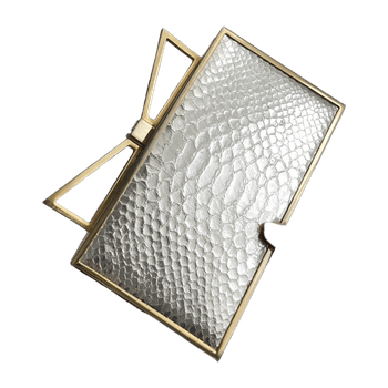 Sara Battaglia Lady Me bow clutch bag