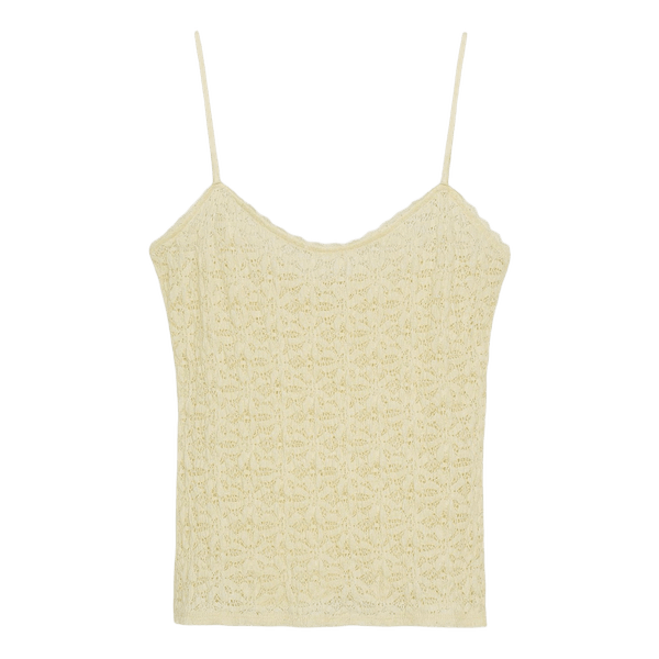 Cremefarvet camisole top