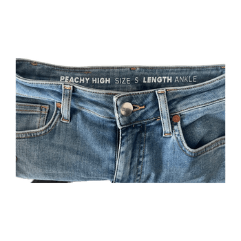 Denim peachy high korkevyötäröiset farkut