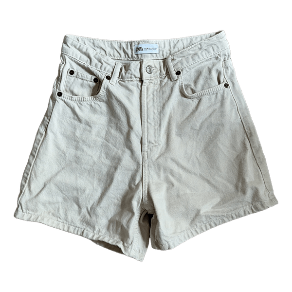 Zara hvide denimshorts