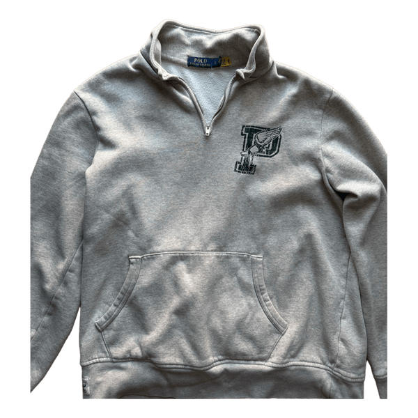 Grey half zip sweater