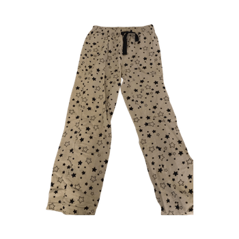 Valkoiset tähdikuviolliset pyjamahousut