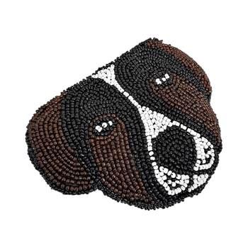 Beaded dog pouch / wallet