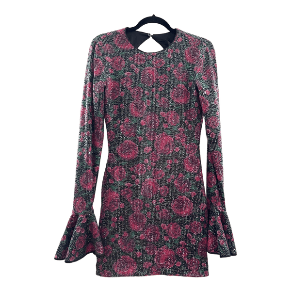 Rotate Sequin floral mini dress size M