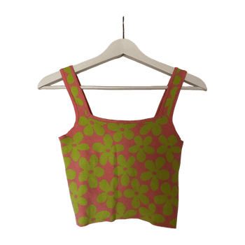 Kukkainen croptop