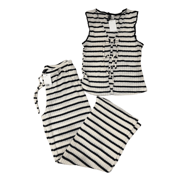 Striped two-piece set