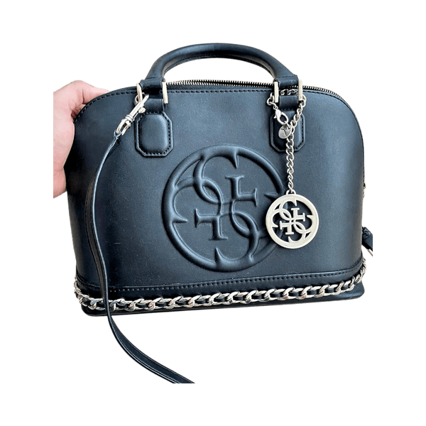 Guess black leather handbag