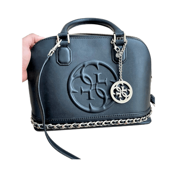Guess black leather handbag