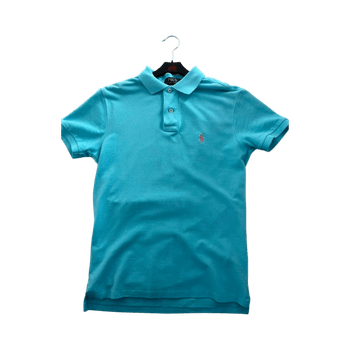 turkoosi polo-paita