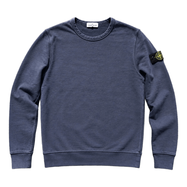 Blå Stone Island sweatshirt