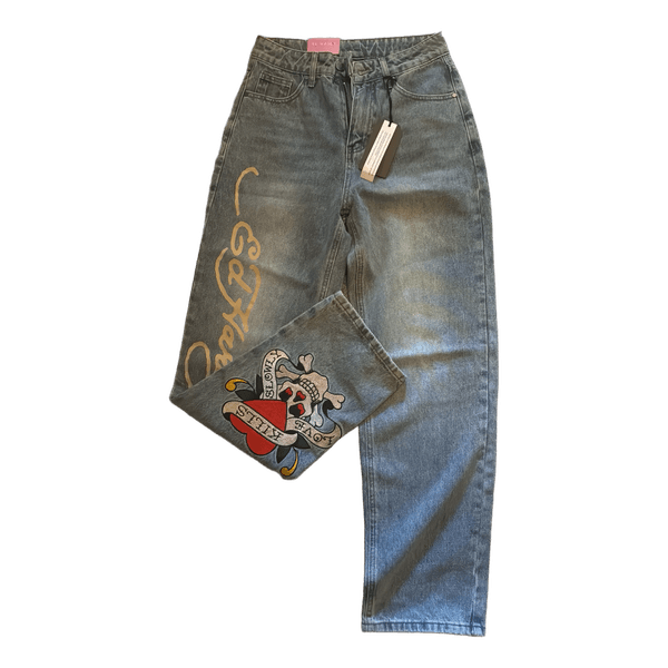 Ed Hardy jeans med print