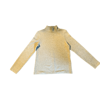 Beige ribbed knit sweater