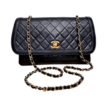 Chanel Black quilted leather handbag