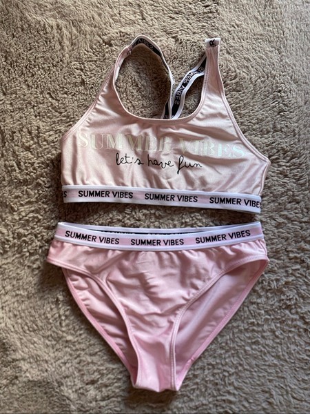 Pink bikini set
