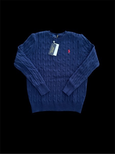 Navy cable knit jumper