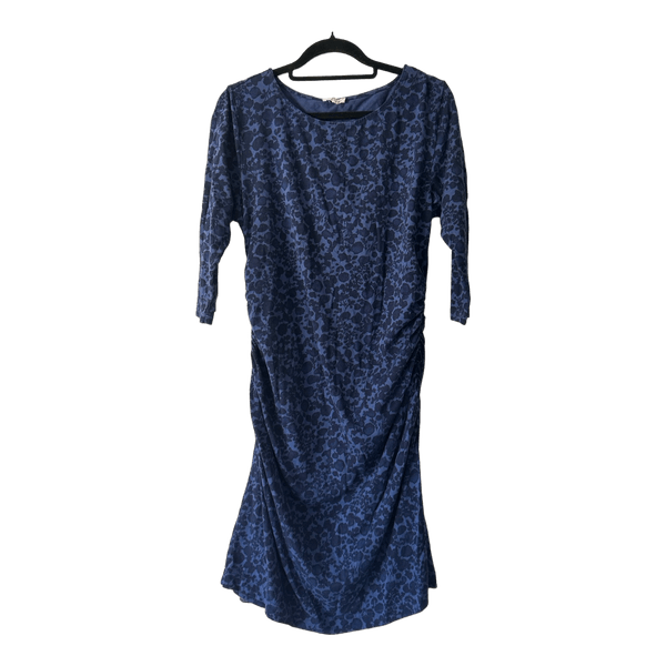 Blue floral outing dress