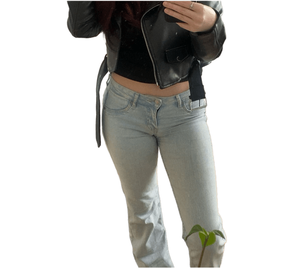 mid waist jeans