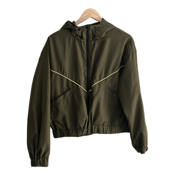 Reserved khaki windbreaker jacket
