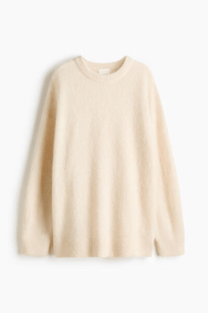 Oversized alpaca jumper