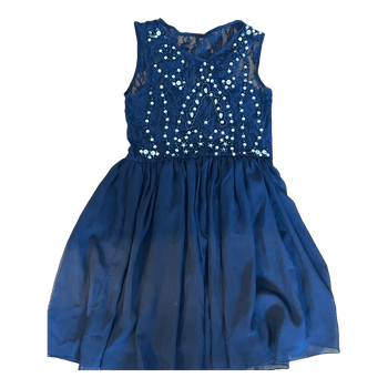 Laivastonsininen pitsimekko