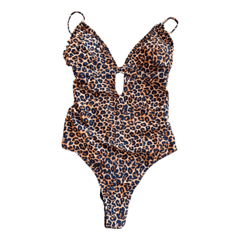 Leopard print swimsuit