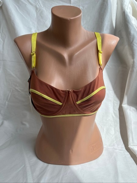 Brown mesh bralette alt cute bra
