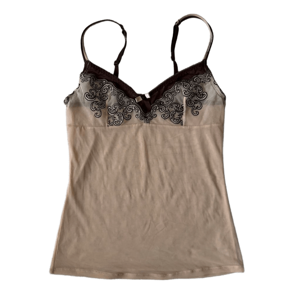 Beige lace camisole