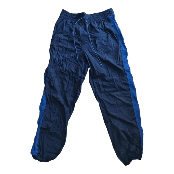 Blue track pants