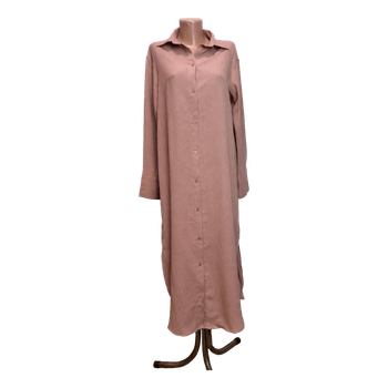 Rožinė suknelė-marškiniai