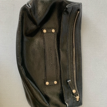 Black Longchamp clutch bag