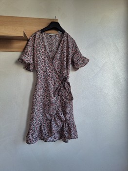 Floral wrap dress