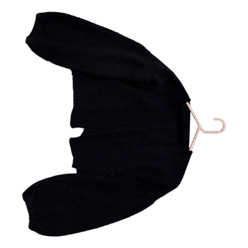 Black knit cardigan