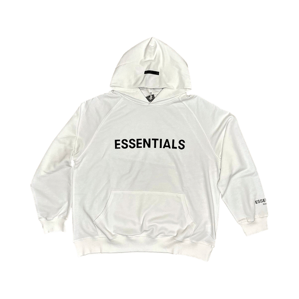 White essentials hoodie