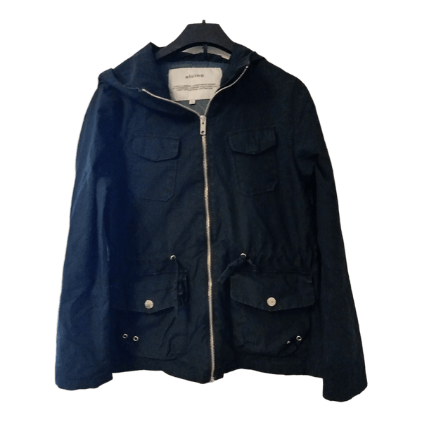Black hooded jacket