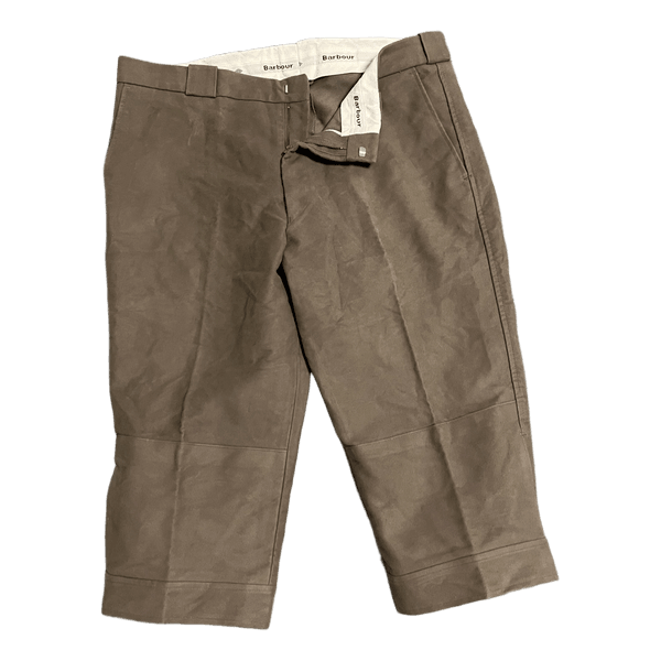 Barbour Men's brown-khaki Heavyweight Casual Shorts – Size M